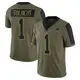 Limited Olive Men's Jalen Tolbert Dallas Cowboys 2021 Salute To Service Jersey