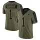 Limited Olive Men's Jonathan Garibay Dallas Cowboys 2021 Salute To Service Jersey