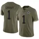 Limited Olive Men's Jonathan Garibay Dallas Cowboys 2022 Salute To Service Jersey