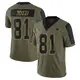 Limited Olive Men's Jonathan Mingo Dallas Cowboys 2021 Salute To Service Jersey