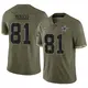 Limited Olive Men's Jonathan Mingo Dallas Cowboys 2022 Salute To Service Jersey