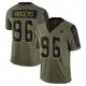 Limited Olive Men's Justin Rogers Dallas Cowboys 2021 Salute To Service Jersey