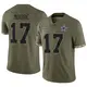 Limited Olive Men's Kellen Moore Dallas Cowboys 2022 Salute To Service Jersey