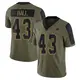 Limited Olive Men's Kemon Hall Dallas Cowboys 2021 Salute To Service Jersey