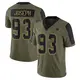 Limited Olive Men's Linval Joseph Dallas Cowboys 2021 Salute To Service Jersey