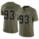 Limited Olive Men's Linval Joseph Dallas Cowboys 2022 Salute To Service Jersey