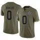 Limited Olive Men's Luq Barcoo Dallas Cowboys 2022 Salute To Service Jersey