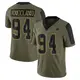 Limited Olive Men's Marshawn Kneeland Dallas Cowboys 2021 Salute To Service Jersey