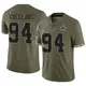 Limited Olive Men's Marshawn Kneeland Dallas Cowboys 2022 Salute To Service Jersey