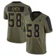 Limited Olive Men's Mazi Smith Dallas Cowboys 2021 Salute To Service Jersey