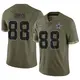 Limited Olive Men's Michael Irvin Dallas Cowboys 2022 Salute To Service Jersey