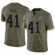 Limited Olive Men's Nick Vigil Dallas Cowboys 2022 Salute To Service Jersey