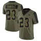 Limited Olive Men's Rico Dowdle Dallas Cowboys 2021 Salute To Service Jersey