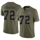 Limited Olive Men's Travis Frederick Dallas Cowboys 2022 Salute To Service Jersey