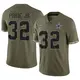 Limited Olive Men's Troy Pride Jr. Dallas Cowboys 2022 Salute To Service Jersey