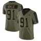 Limited Olive Men's Tyrus Wheat Dallas Cowboys 2021 Salute To Service Jersey