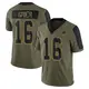 Limited Olive Men's Will Grier Dallas Cowboys 2021 Salute To Service Jersey