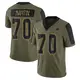 Limited Olive Men's Zack Martin Dallas Cowboys 2021 Salute To Service Jersey