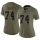 Limited Olive Women's Bob Lilly Dallas Cowboys 2022 Salute To Service Jersey