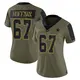 Limited Olive Women's Brock Hoffman Dallas Cowboys 2021 Salute To Service Jersey