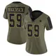 Limited Olive Women's Brock Mogensen Dallas Cowboys 2021 Salute To Service Jersey