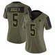 Limited Olive Women's Bryan Anger Dallas Cowboys 2021 Salute To Service Jersey