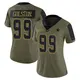 Limited Olive Women's Chauncey Golston Dallas Cowboys 2021 Salute To Service Jersey