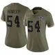 Limited Olive Women's Chuck Howley Dallas Cowboys 2022 Salute To Service Jersey