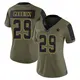 Limited Olive Women's C.J. Goodwin Dallas Cowboys 2021 Salute To Service Jersey