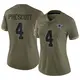 Limited Olive Women's Dak Prescott Dallas Cowboys 2022 Salute To Service Jersey