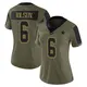 Limited Olive Women's Donovan Wilson Dallas Cowboys 2021 Salute To Service Jersey