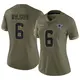 Limited Olive Women's Donovan Wilson Dallas Cowboys 2022 Salute To Service Jersey