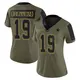 Limited Olive Women's Dontario Drummond Dallas Cowboys 2021 Salute To Service Jersey