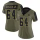 Limited Olive Women's Earl Bostick Jr. Dallas Cowboys 2021 Salute To Service Jersey