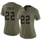 Limited Olive Women's Emmitt Smith Dallas Cowboys 2022 Salute To Service Jersey