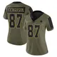 Limited Olive Women's Jake Ferguson Dallas Cowboys 2021 Salute To Service Jersey