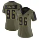 Limited Olive Women's Justin Rogers Dallas Cowboys 2021 Salute To Service Jersey