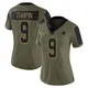 Limited Olive Women's KaVontae Turpin Dallas Cowboys 2021 Salute To Service Jersey