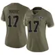 Limited Olive Women's Kellen Moore Dallas Cowboys 2022 Salute To Service Jersey