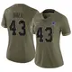 Limited Olive Women's Kemon Hall Dallas Cowboys 2022 Salute To Service Jersey