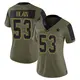 Limited Olive Women's Luiji Vilain Dallas Cowboys 2021 Salute To Service Jersey