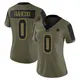 Limited Olive Women's Luq Barcoo Dallas Cowboys 2021 Salute To Service Jersey