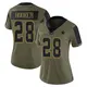 Limited Olive Women's Malik Hooker Dallas Cowboys 2021 Salute To Service Jersey