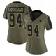 Limited Olive Women's Marshawn Kneeland Dallas Cowboys 2021 Salute To Service Jersey