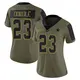 Limited Olive Women's Rico Dowdle Dallas Cowboys 2021 Salute To Service Jersey