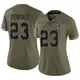 Limited Olive Women's Rico Dowdle Dallas Cowboys 2022 Salute To Service Jersey