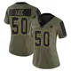 Limited Olive Women's Sean Lee Dallas Cowboys 2021 Salute To Service Jersey