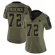 Limited Olive Women's Travis Frederick Dallas Cowboys 2021 Salute To Service Jersey