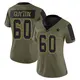 Limited Olive Women's Tyler Guyton Dallas Cowboys 2021 Salute To Service Jersey