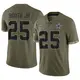 Limited Olive Youth Andrew Booth Jr. Dallas Cowboys 2022 Salute To Service Jersey